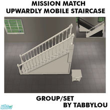Sims 2 — TL - MM Upwardly Mobile Staircase Set by TabbyLou — Wood recolors of the Upwardly Mobile Staircase ( Stair