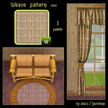 Sims 3 — Weave pattern v006 by Semitone — 1 palette