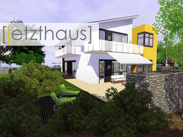 Sims 3 — Jetzthaus by madaya74 — This is a replica of a real modern house. On some pics you can see a comaprision of sims