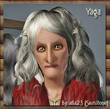 Sims 3 — Baba Yaga by Semitone — The main witch from Russian tales - Baba Yaga. I call her Yaga Glamudraya (in Russian),