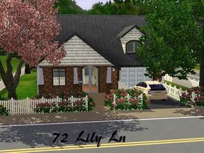 Sims 3 — 72 Lily Ln by SimMonte — A small family home for the starting family.