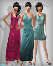 Sims 2 — FS 86 - 3 formals by katelys — 3 new formal dresses for adult women + one new mesh