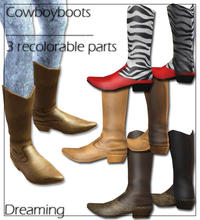 Sims 3 — Male Cowboyboots - new Mesh by Dreaming — BRAND NEW MESH! I personally didn't like the EA original game