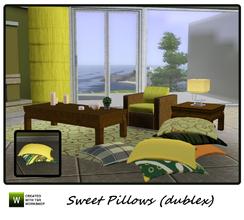 Sims 3 — Sweet Pillows (doublex) by mensure — Sweet Pillows for your livingrooms, bedrooms and your homes...