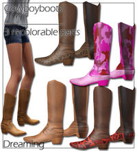Sims 3 — Female cowboyboots - new mesh by Dreaming — BRAND NEW MESH! I personally didn't like the EA original cowboyboots