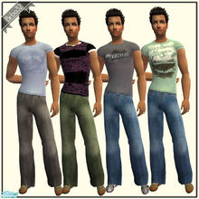 Sims 2 — Casual for male - New mesh by Birba32 — A new mesh for adult male for who love sims a bit more muscular, but not