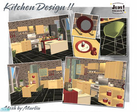Sims 2 — Judy_DivaKitchen Set by judyhugsnoopy — Recolor Marilu Heros Kitchen Set. Hope you like it :D Please download