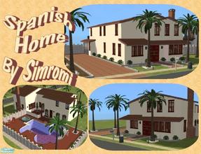 Sims 2 — Spanish Style Home by simromi — This lovely Spanish style home features a working side garage in the rear of the