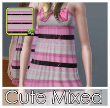 Sims 3 — Cute Mixed Pattern by llaminsk — A cute pattern for girls. ^^