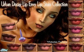 Sims 2 — VF Urban Decay Lip Envy Lip Stain Collection by fortunecookie1 — Here are 12 new lip colors inspired by Urban