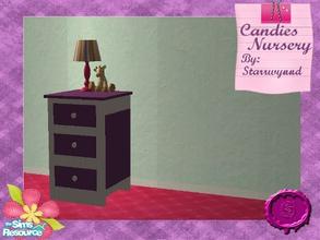 Sims 2 — Candies Nursery Lamp by Starrwynnd — Recolor of my Zootles Nursery, It an Sweet Candy theme, with white wood.