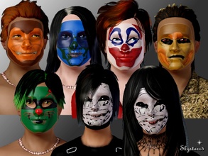Sims 3 — Halloween Masks by skystars5 — A fun set of Halloween Masks for your adult male and female Sims. Let your Sims