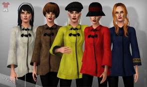 Sims 3 — FS 26 top 01 by katelys — New coat for adult and young adult women in 6 versions. It has 1 recolorable palette.