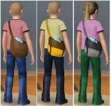 Sims 3 — Schoolbag Outfit for Kids by MelissaMel — Here is a schoolbag outfits for kids (both genders). Mesh is