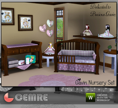 Sims 3 — Gavin Nursery Set by cemre — Nursery items for you to recolor and design a cute baby room. When the toddler