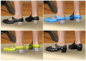 Sims 3 — Girly 12th Outfit Shoes by MelissaMel — This shoe will match not only to girly12 outfit but to any little kid :)