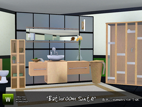 Sims 3 —  Bathroom Suite by TheNumbersWoman — A Bathroom Fit for a King or Queen, without the price tag. Yes our