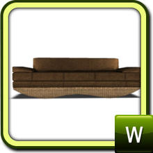 Sims 3 — Living Rattan and Leather - Sofa  by ShinoKCR — You can decorate the Pillow and the Blanket using Cheat