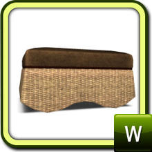 Sims 3 — Living Rattan and Leather - Ottoman by ShinoKCR — 