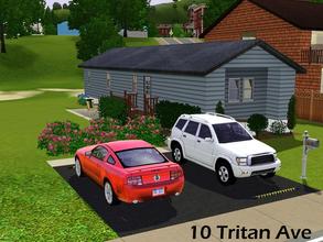 Sims 3 — 10 Tritan Ave by SimMonte — A cheap single wide trailer for poor cheap sims who penny pinch every dollar. Has 2