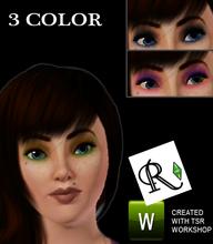 Sims 3 — Rosaleena: Classic Eye Make-up (3 Color) by Rosaleena — Rosaleena: Classic Eye make-up. 3 Color.