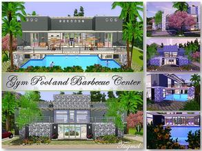 Sims 3 — Gym Pool and Barbecue Relax Center by TugmeL — Tgm-Community-02 By TugmeL@TSR 
