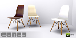Sims 3 — Eames Chair 4 by n-a-n-u — The Eames Chair with a wooden base! Please enjoy!