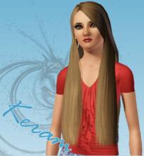 Sims 3 — Long&Straight by keram25 — Long and straight cool hair for female sim! Special thanks for: TheSimsResource