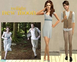 Sims 2 — New Moon | Edward and Bella by ILikeMusic640 — The outfits for Edward and Bella during the dream sequence
