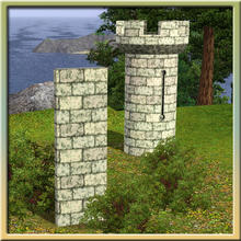 Sims 3 — Castle Blockstone Wallpaper by Cyclonesue — Nothing special - just a recoloured wall pre-made to match the three