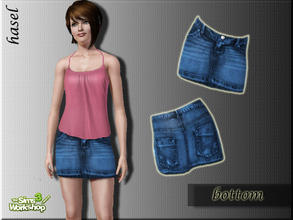 Sims 3 — Denim Skirt by hasel — Enjoy..