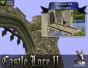 Sims 3 —  Castle Lore II - Defence and Barricades by Cyclonesue — The second of three sets in the Castle Lore series.