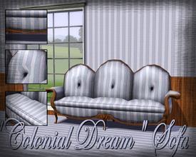 Sims 3 — Colonial Dream Sofa by MrDenue — A colonial dream. An amazing and elegant looking sofa made by MrDenue. There