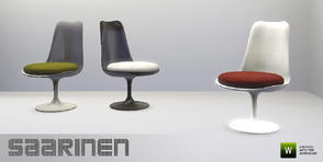 Sims 3 — Saarinen Chair 1 by n-a-n-u — This is the start of the 2nd Design Week themed by furniture of Eero Saarinen!