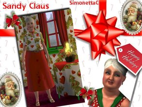 Sims 3 — Sandy Claus by SimonettaC — Sandy loves to cook. Her hope is to publish a Christmas cook book.