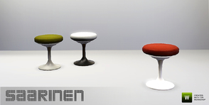 Sims 3 — Saarinen Chair 3 by n-a-n-u — Day 3 - A simple seat!