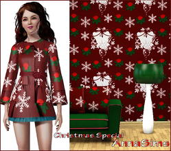 Sims 3 — AnnaSims_ChristmasPattern1 by annasims2 — Christmas Special Pattern1 