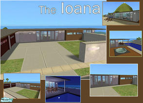 Sims 2 — The Ioana by laivine_erunyauve — The Ioana is a simple yet striking modern beach home or vacation home. It