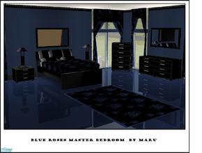 Sims 2 — BLUE ROSES MASTER BEDROOM by Bury me deep inside your heart — 