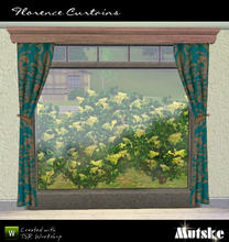 Sims 3 — Florence Curtain Tall 3x1 by Mutske — 3 Recolorable part.5 Variation. Make sure that your game is fully patched