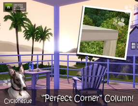 Sims 3 — Perfect Corner Column set by Cyclonesue — I've missed two things in Sims 3: a simple, straight column with no