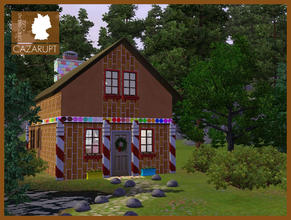 Sims 3 — The Gingerbread House by cazarupt — This picturesque woodland home comes with a stunning mezzanine level
