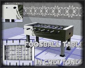 Sims 3 — Foosball Table in grey Tones by MrDenue — Foosball table in black and white - I was annoyed by the old and