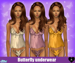 Sims 2 — Butterfly underwear by agapi_r — Butterfly underwear in three colors