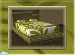 Sims 2 — A Luxurious Night\'s Sleep Bed Frame - Khaki by terriecason — A bed frame recolor in khaki for the luxurious