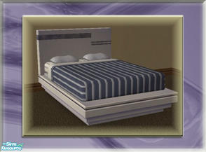 Sims 2 — A Luxurious Night\'s Sleep Bed Frame - Lilac by terriecason — A bed frame recolor in lilac for the luxurious