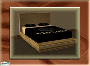 Sims 2 — A Luxurious Night\'s Sleep Bed Frame - Milk Chocolate by terriecason — A bed frame recolor in milk chocolate for