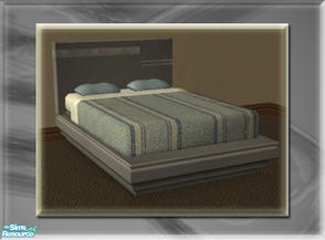 Sims 2 — A Luxurious Night\'s Sleep Bed Frame - Smoke by terriecason — A bed frame recolor in smoke for the luxurious