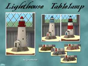 Sims 2 — Lighthouse Table Lamp by Simaddict99 — Realistic lighthouse table lamp.
