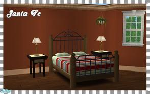 Sims 2 — Wrought Iron Beds - Santa Fe Frame by Dgandy — Bedding is a separate download.